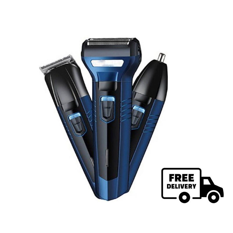 Kemei Km 6330 3 In 1 Hair Clipper Grooming Kit Trimmer
